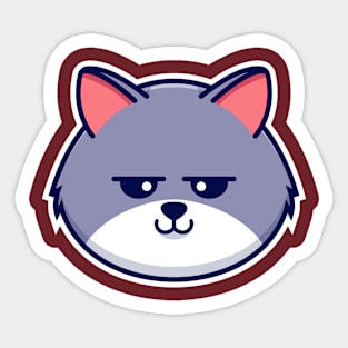 Cute Vector Cat Sticker